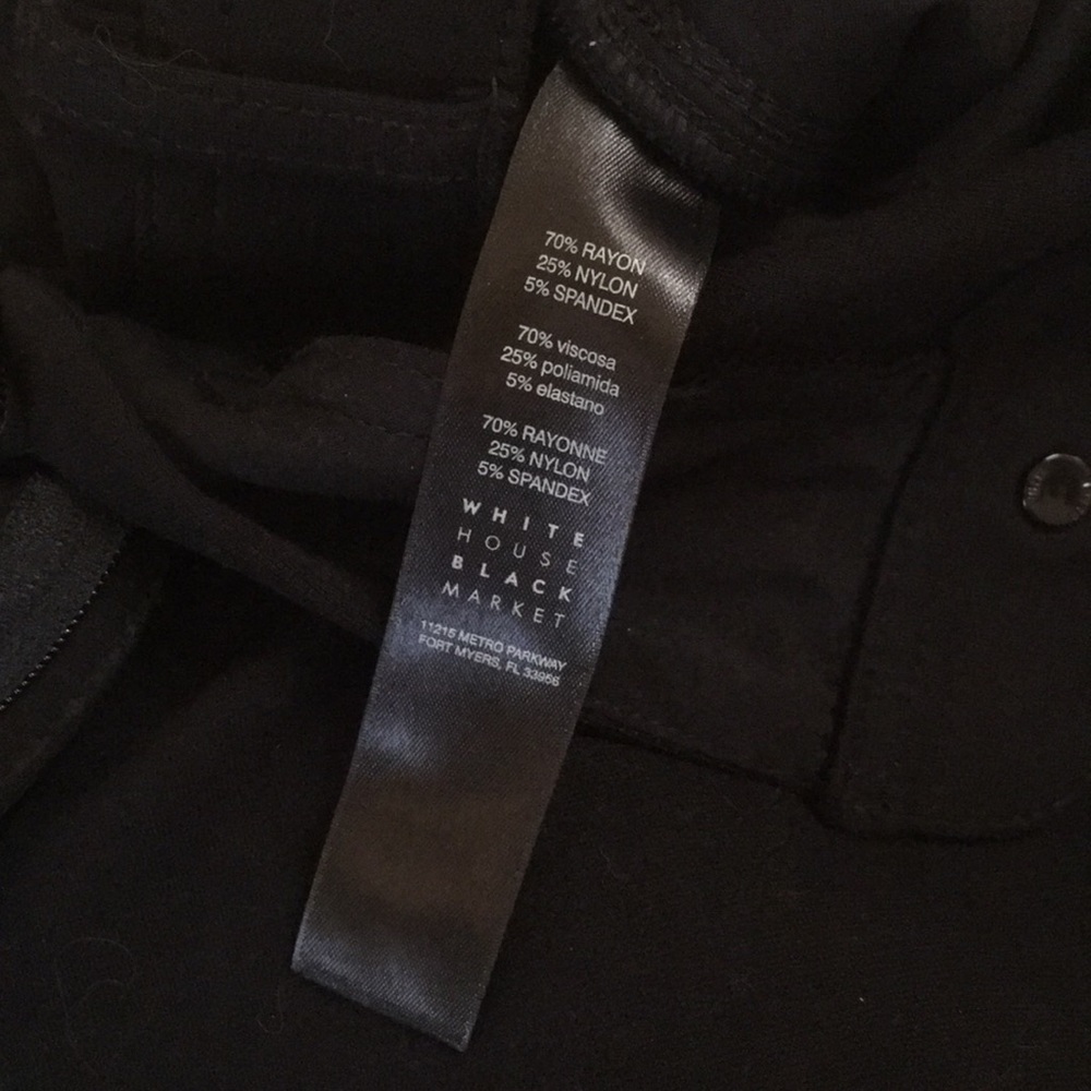 New WHBM Work/Play Black Everyday Pants The Slim 6 - Picture 6 of 8